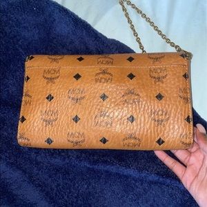 MCM wallet bag cognac
